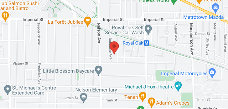 map of 7070 DUNBLANE AVENUE